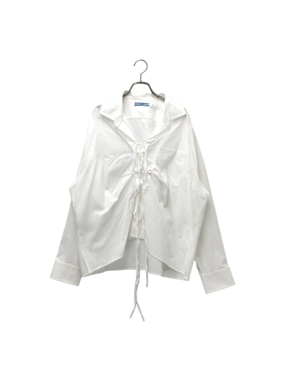 Prada Ribbon Shirt White 38